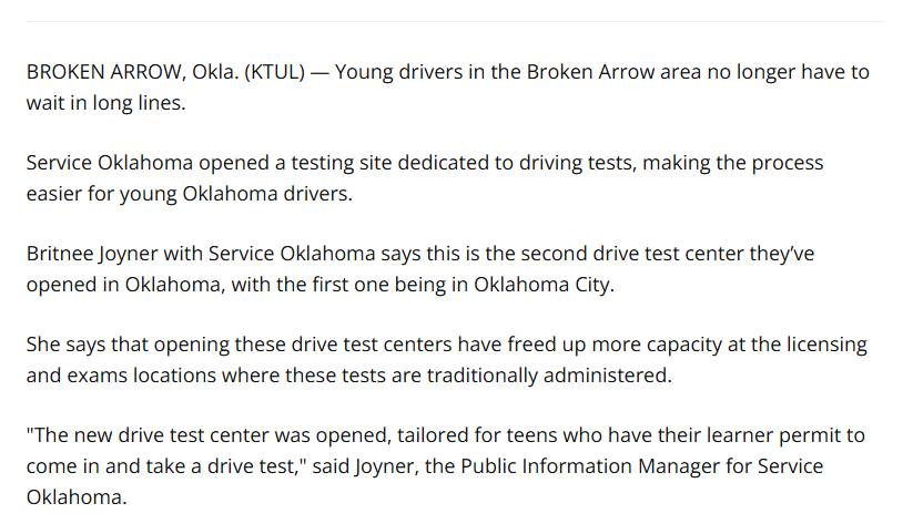 Service Oklahoma